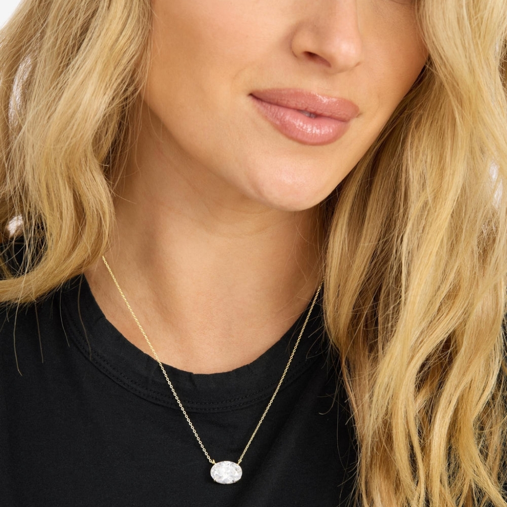 Melinda Maria Hello Gorgeous Pendant Necklace NEW Gold - FIRM ✨️ - Picture 2 of 3